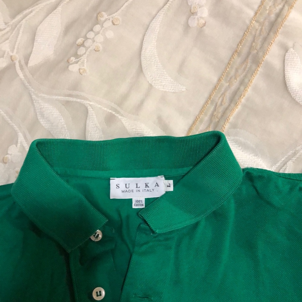 Men T shirt SULKA   100%  cotton made in Italy